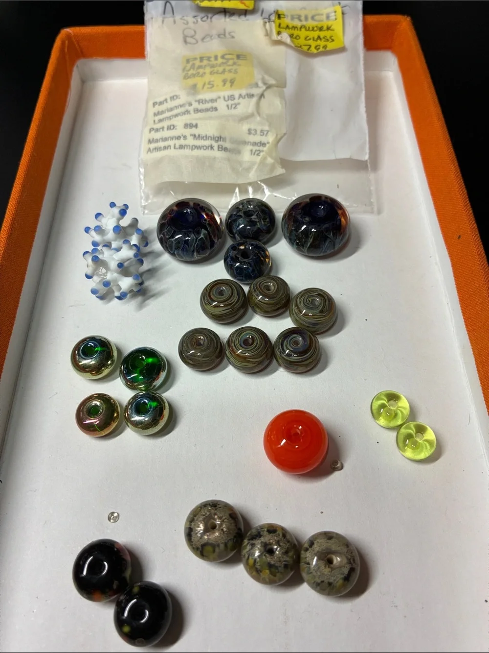 Assorted Glass Lampwork Beads - Multicolor Mix